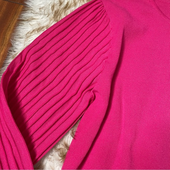 Nanette Lepore pleated sleeve pullover sweater - Picture 7 of 9